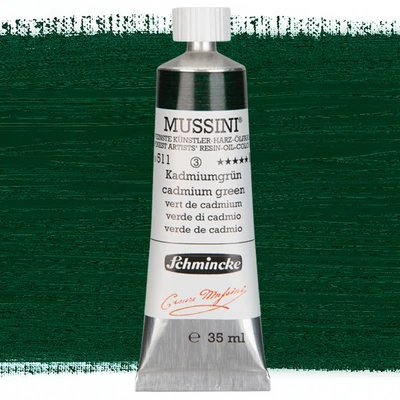 Schmincke Mussini uljana boja, 35 ml - 511, cadmium green