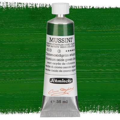 Schmincke Mussini uljana boja, 35 ml - 513, chromium oxide green deep