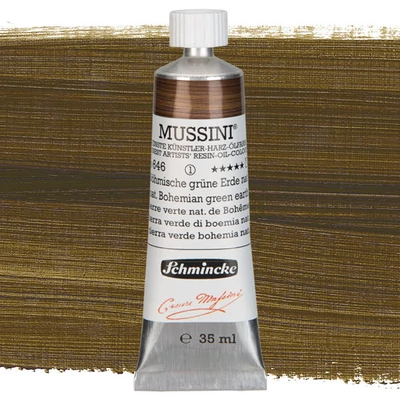 Schmincke Mussini uljana boja, 35 ml - 646, natural bohemian green earth