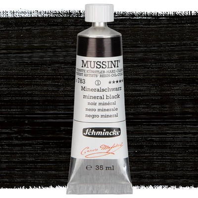 Schmincke Mussini uljana boja, 35 ml - 783, mineral black