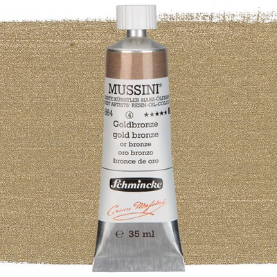Schmincke Mussini uljana boja, 35 ml - 864, gold bronze