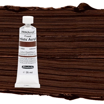 Schmincke PRIMAcryl akrilna boja, 35 ml - 682, translucent browa oxide