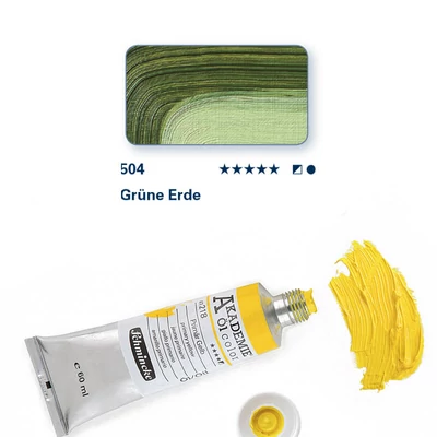 Schmincke Akademie uljana boja, 60 ml - 504, green earth