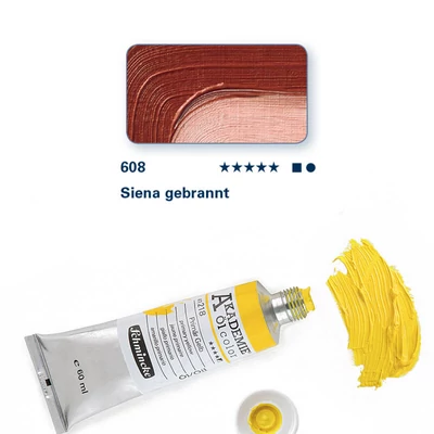 Schmincke Akademie uljana boja, 60 ml - 608, burnt sienna