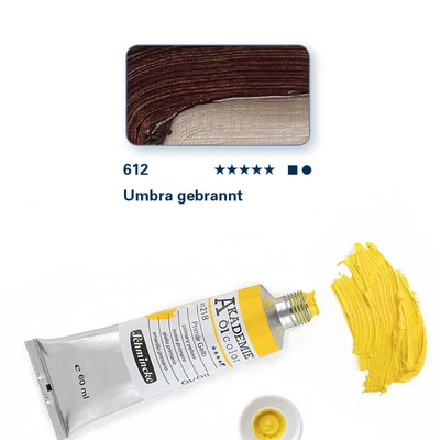 Schmincke Akademie uljana boja, 60 ml - 612, burnt umber