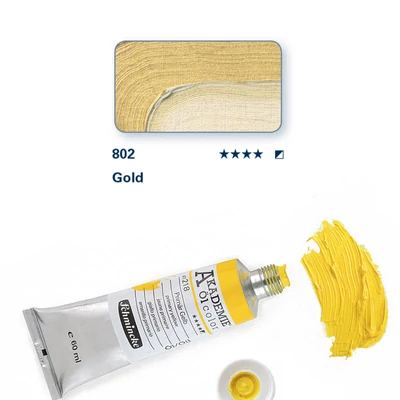 Schmincke Akademie uljana boja, 60 ml - 802, gold