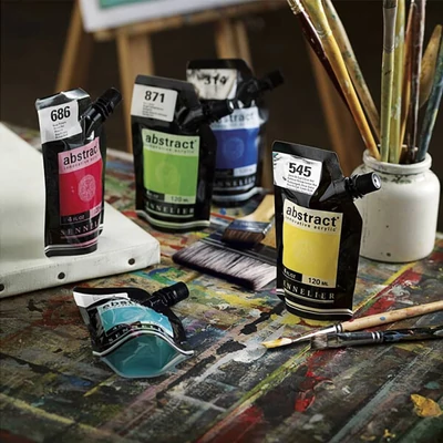 Sennelier Abstract akrilfesték, 120 ml - 136, titan buff