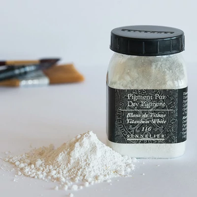 Sennelier pigment - 16, titanium white, 140 g
