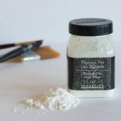 Sennelier pigment - 19, zinc white, 110 g