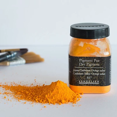 Sennelier pigment - 47, cadmium yellow or. hue, 100 g