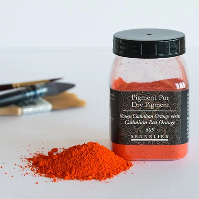 Sennelier pigment - 09, cadmium red orange, 110 g