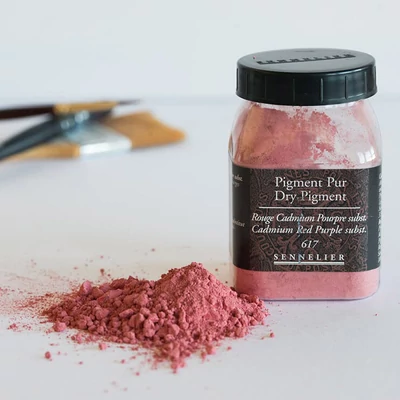 Sennelier pigment - 617, cadmium red purple hue, 100 g