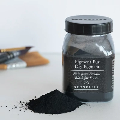 Sennelier pigment - 61, black for fresco, 35 g