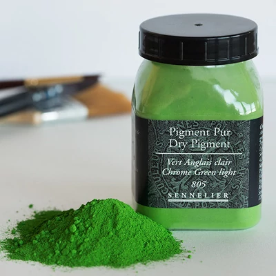 Sennelier pigment - 05, chrome green light, 120 g