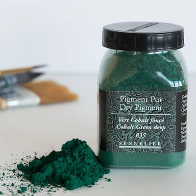 Sennelier pigment - 35, cobalt green deep, 120 g