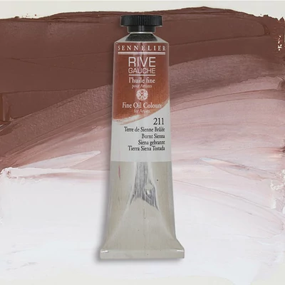 Sennelier Rive Gauche uljana boja, 40 ml - 211, burnt sienna