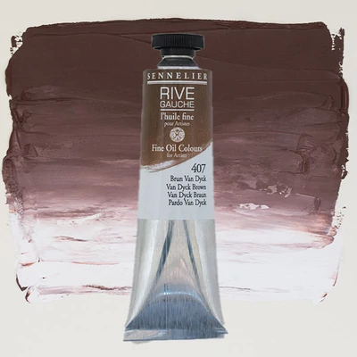 Sennelier Rive Gauche uljana boja, 40 ml - 407, Van Dyck brown