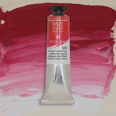 Sennelier Rive Gauche uljana boja, 40 ml - 618, cadmium red deep hue