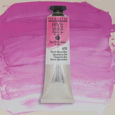 Sennelier Rive Gauche uljana boja, 40 ml - 658, quinacridone pink