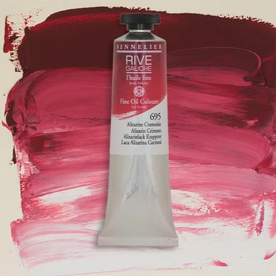 Sennelier Rive Gauche uljana boja, 40 ml - 695, alizarin crimson