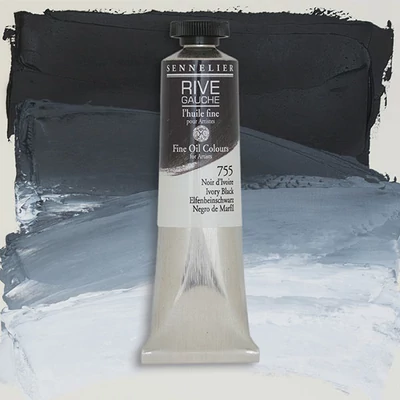 Sennelier Rive Gauche uljana boja, 40 ml - 755, ivory black