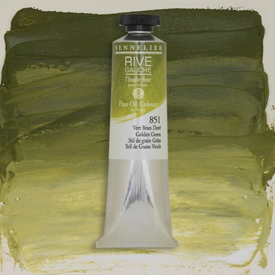 Sennelier Rive Gauche uljana boja, 40 ml - 851, golden green