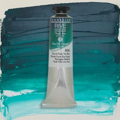 Sennelier Rive Gauche uljana boja, 40 ml - 896, phthalo green (blue shade)