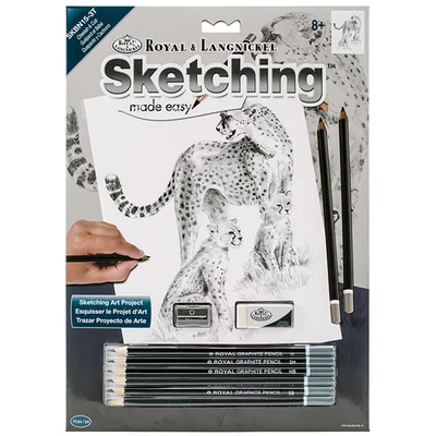 Sketch drawing grafički set za crtanje s alatima, 22x30 cm - Gepard