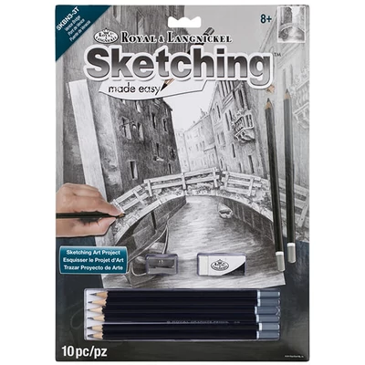 Sketch drawing grafički set za crtanje s alatima, 22x30 cm - Venecija