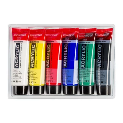 Talens Amsterdam set akrilnih boja - 6x20 ml, opće