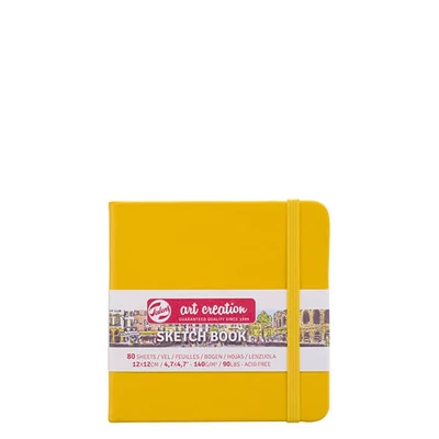 Talens Art Creation Sketch Book blok za crtanje i skiciranje, 140 g, 80 listova - 12x12 cm, zlatnožuta