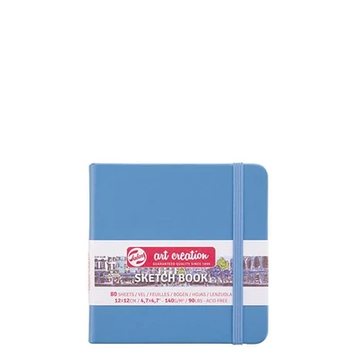 Talens Art Creation Sketch Book blok za crtanje i skiciranje, 140 g, 80 listova - 12x12 cm, svijetloplava