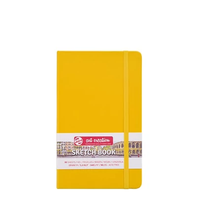 Talens Art Creation Sketch Book blok za crtanje i skiciranje, 140 g, 80 listova - 13x21 cm, zlatnožuta