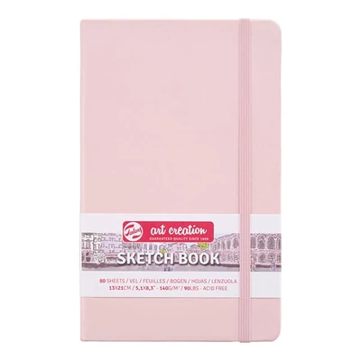 Talens Art Creation Sketch Book blok za crtanje i skiciranje, 140 g, 80 listova - 13x21 cm, pastelno roza
