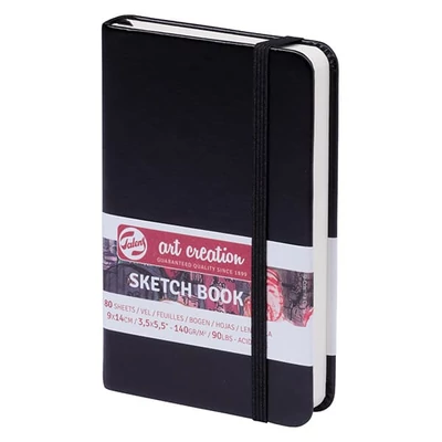 Talens Art Creation Sketch Book blok za crtanje i skiciranje, 140 g, 80 listova - 9x14 cm, crni
