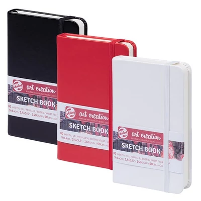 Talens Art Creation Sketch Book blok za crtanje i skiciranje, 140 g, 80 listova, 9x14 cm - u raznim bojama
