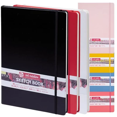 Talens Art Creation Sketch Book blok za crtanje i skiciranje, 140 g, 80 listova, A4 - u raznim bojama
