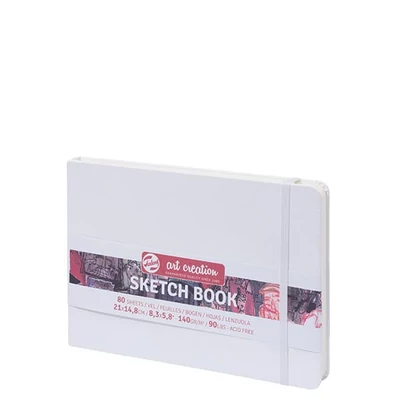 Talens Art Creation Sketch Book blok za crtanje i skiciranje, 140 g, 80 listova - A5 pejzaž, bijeli