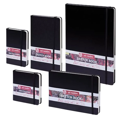 Talens Art Creation Sketch Book blok za crtanje i skiciranje, 140 g, 80 listova - A4, crni