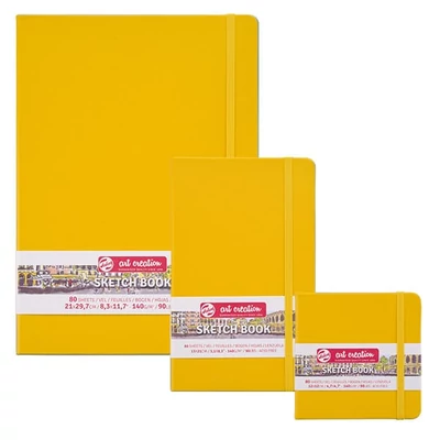 Talens Art Creation Sketch Book blok za crtanje i skiciranje, 140 g, 80 listova - A4, zlatnožuta