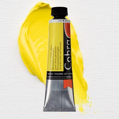 Talens Cobra vodena uljana boja, 40 ml - 254, permanent lemon yellow