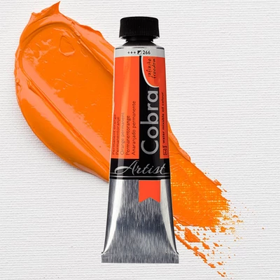 Talens Cobra vodena uljana boja, 40 ml - 266, permanent orange