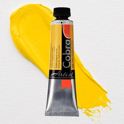 Talens Cobra vodena uljana boja, 40 ml - 271, cadmium yellow medium