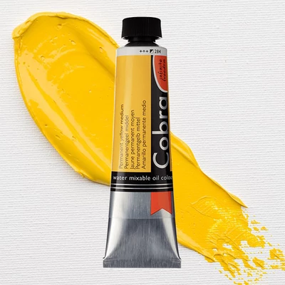 Talens Cobra vodena uljana boja, 40 ml - 284, permanent yellow medium