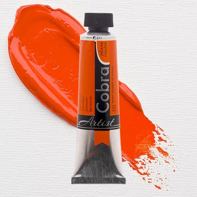 Talens Cobra vodena uljana boja, 40 ml - 311, vermilion
