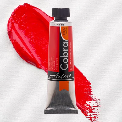 Talens Cobra vodena uljana boja, 40 ml - 315, pyrrole red