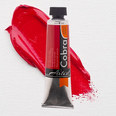 Talens Cobra vodena uljana boja, 40 ml - 345, pyrrole red deep