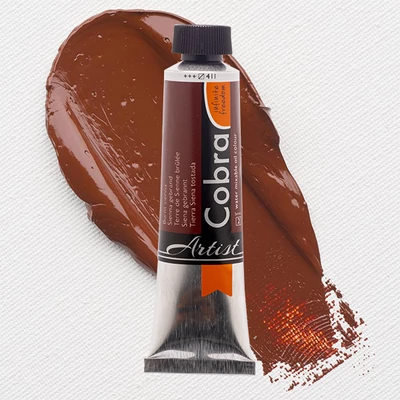 Talens Cobra vodena uljana boja, 40 ml - 411, burnt sienna