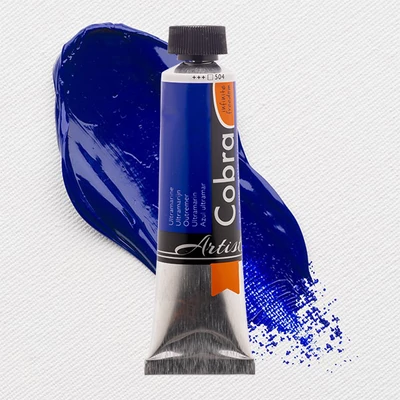 Talens Cobra vodena uljana boja, 40 ml - 504, ultramarine