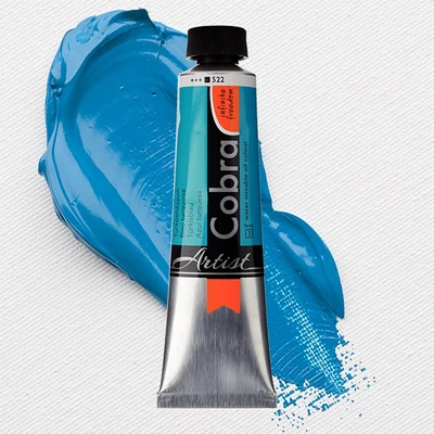 Talens Cobra vodena uljana boja, 40 ml - 522, turquoise blue